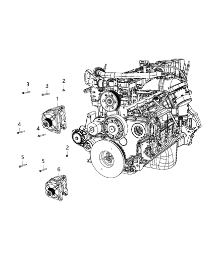2020 Ram 5500  ALTERNATR-Engine Diagram for 4801313AE