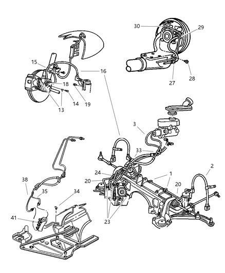 1997 Dodge Grand Caravan  Bolt-HCU Mounting Diagram for 6504115