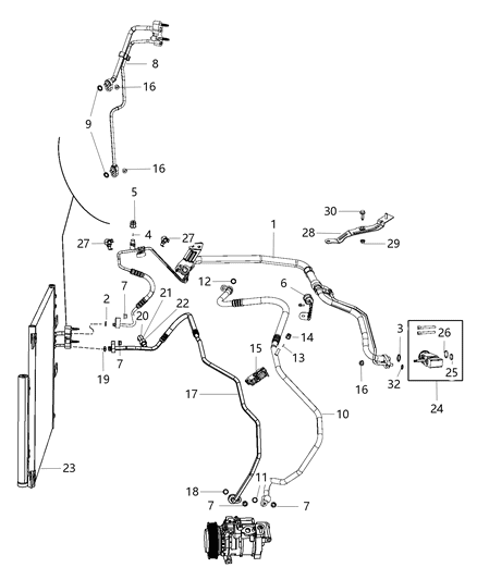 2015 Ram 3500  Clip Diagram for 53032844AB