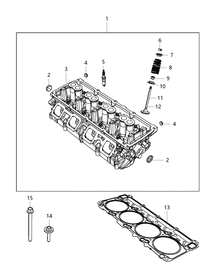 2018 Dodge Challenger  Spark Plug Diagram for SP196724AB
