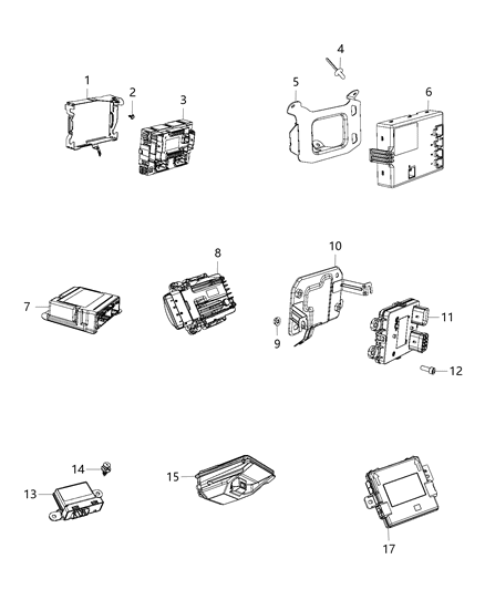 2018 Jeep Renegade  Module-Heated Seat Diagram for 68299264AD
