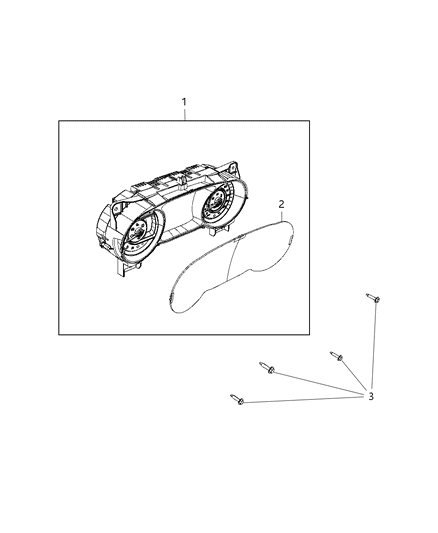 2019 Jeep Wrangler  Instrument Panel Diagram for 68377779AD