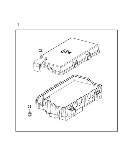 2020 Ram 1500  Pdc-Intelligent Power Diagram for 68322373AD