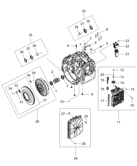 2009 Chrysler Sebring  Cover Diagram for 68046241AA