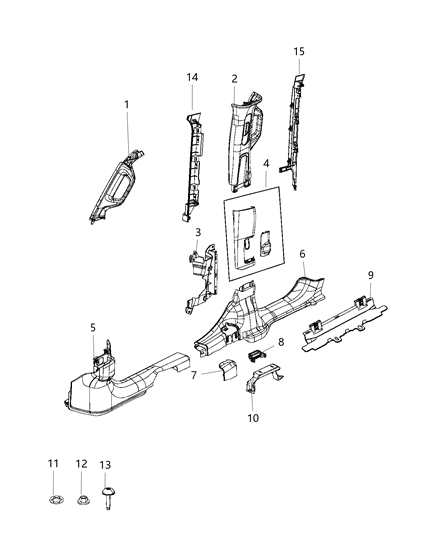 2019 Jeep Wrangler  Retainer Diagram for 6502790