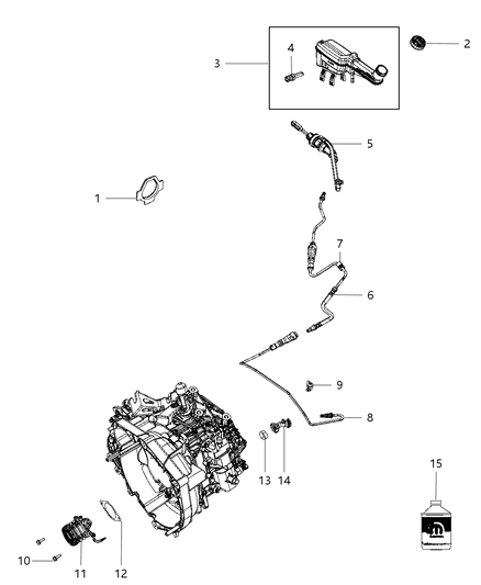 2012 Dodge Journey  Switch-Brake Fluid Level Diagram for 68057090AB