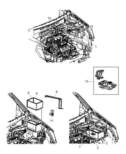 2010 Dodge Grand Caravan  Nut-U Type Diagram for 6508538AA
