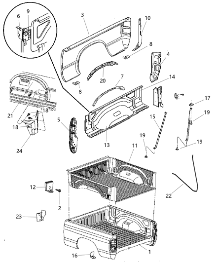 2011 Ram 3500  Shield-Splash Diagram for 55372764AD