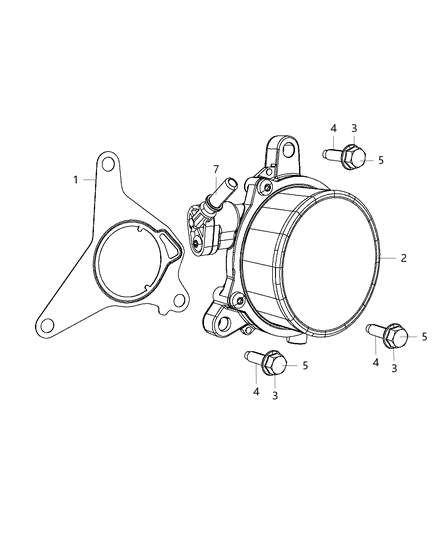 2019 Jeep Compass  Pump-Vacuum Diagram for 68328357AA
