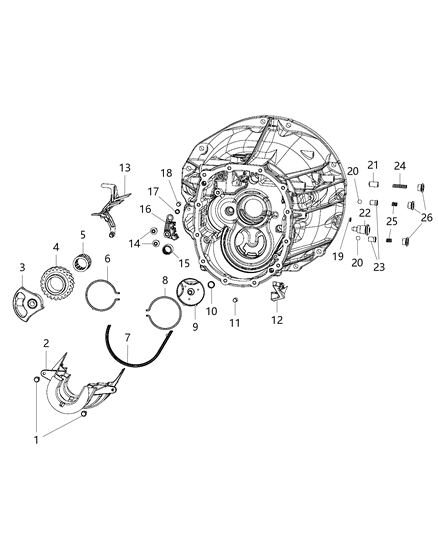 2019 Jeep Wrangler  Bolt Diagram for 68224244AA