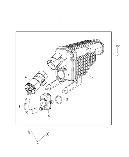 2019 Jeep Wrangler  CANISTER-Vapor Diagram for 52029780AD