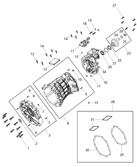 2017 Dodge Challenger  Flange Diagram for 68280763AB