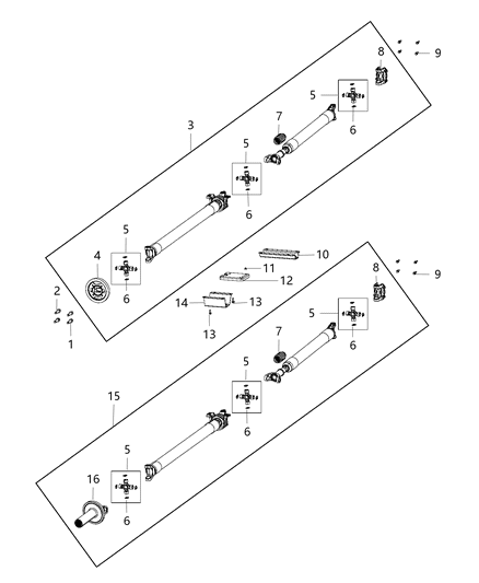 2017 Ram 3500  Shaft-Drive Diagram for 5146486AD