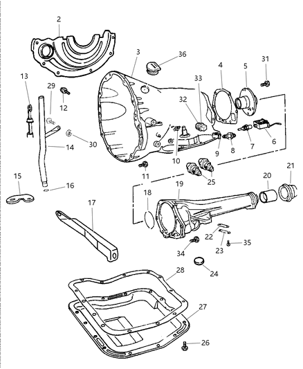 1999 Dodge Ram Van  Seal-Extension Diagram for 4638941