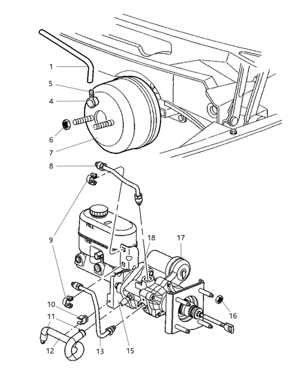 2004 Dodge Ram 2500 Nut-HEXAGON FLANGE Lock Diagram for 5093410AA