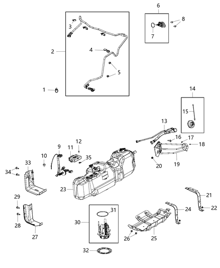 2017 Ram 5500  Module-UREA PUMP/LEVEL Unit Diagram for 68192659AF
