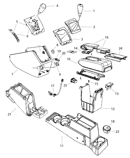 2007 Jeep Compass Boot-GEARSHIFT Diagram for 5273434AB