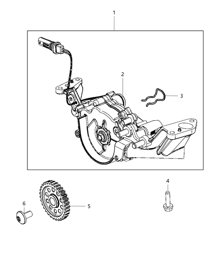 2020 Chrysler 300  Engine Oil Diagram for 68252670AO