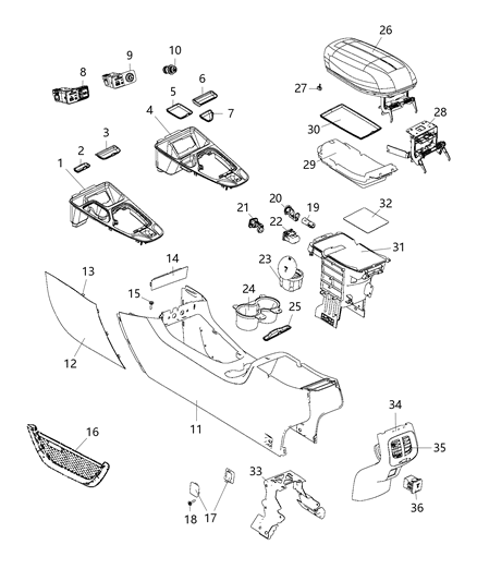 2015 Jeep Cherokee  Net-Storage Diagram for 5RS14DX9AA