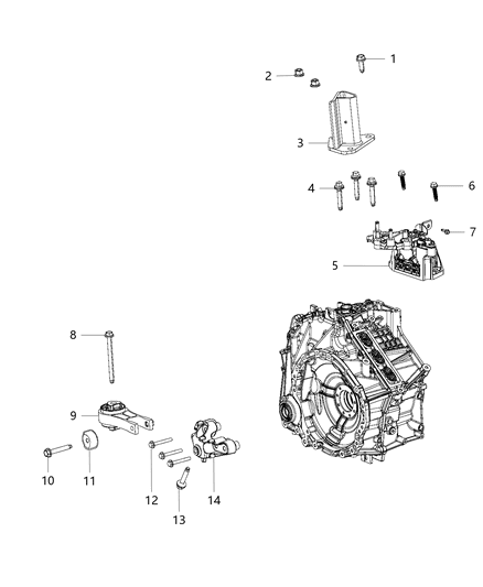 2020 Chrysler Pacifica  Shield-Heat Diagram for 68224745AC