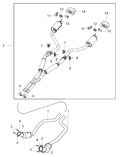 2016 Dodge Challenger  ACTUATOR-Exhaust Valve Diagram for 68230108AF