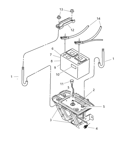 2004 Jeep Wrangler *Battery-None Diagram for 4850377