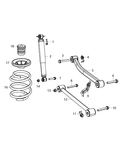2021 Jeep Wrangler  JOUNCE Bumper Diagram for 68251636AA