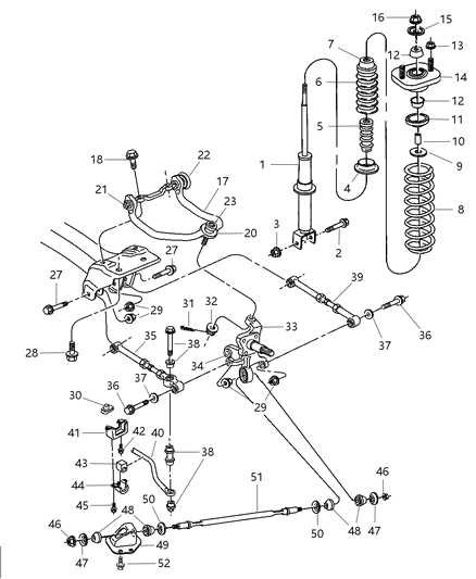 2000 Chrysler Sebring  Nut-CONED Washer Diagram for 6101761