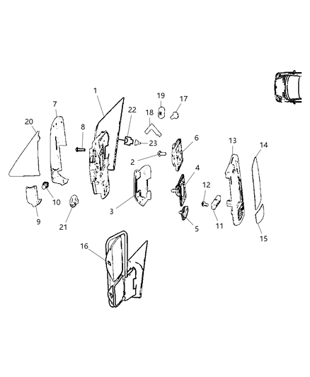 2007 Dodge Sprinter 2500  Screw Diagram for 6104625AA