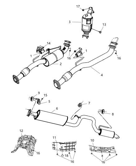 2008 Jeep Liberty  Shield-Floor Pan Diagram for 55113276AD