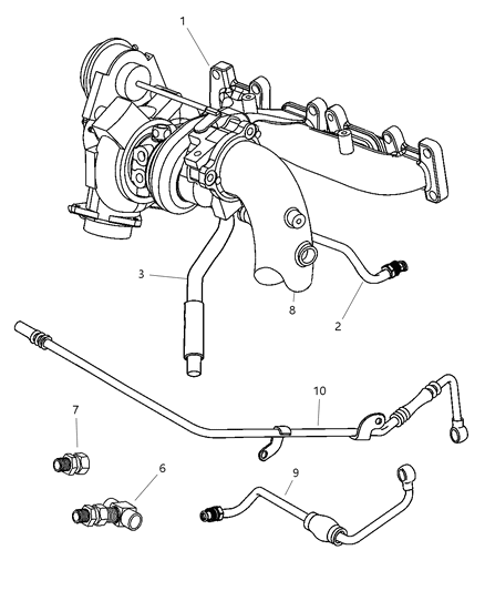 2002 Dodge Stratus  Clamp-Hose Diagram for 6033369
