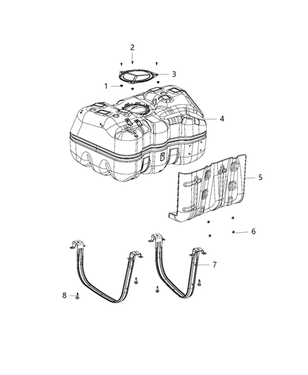 2021 Ram ProMaster 1500  Cover-Fuel Pump Access Diagram for 52029501AA
