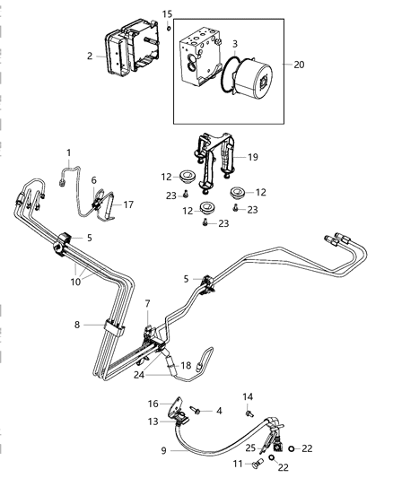 2017 Dodge Challenger  Bolt-Banjo Diagram for 6512405AA