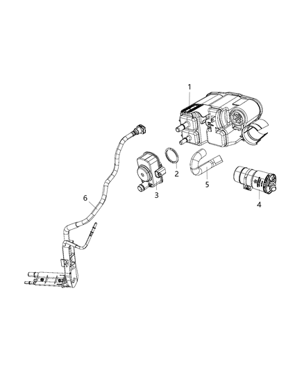 2020 Chrysler Pacifica  CANISTER-Vapor Diagram for 52030368AF