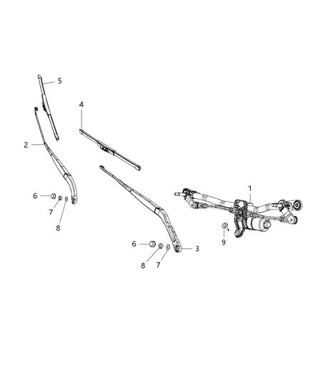 2020 Jeep Renegade  Nut Diagram for 68113139AA
