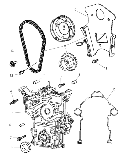 2005 Dodge Ram 2500  Screw-HEXAGON FLANGE Head Diagram for 6507480AA