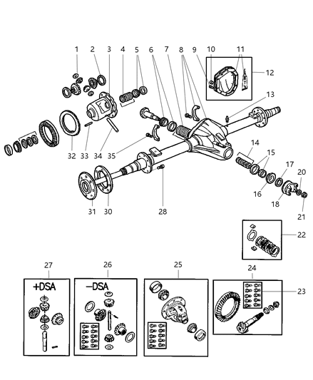 2002 Dodge Ram 2500 Stud Diagram for 5018556AA