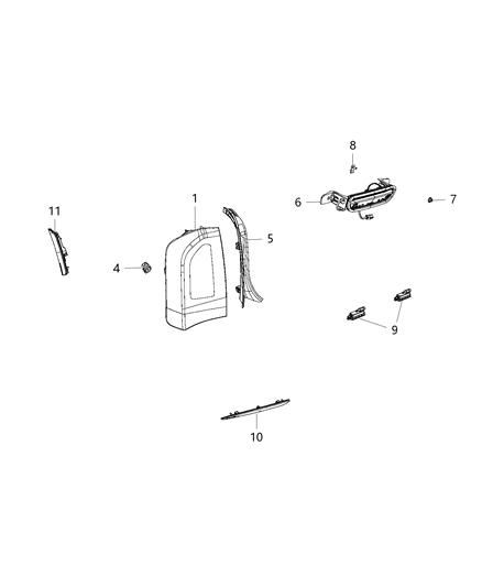 2015 Chrysler 300 Lamp-Side Marker Diagram for 68213844AD