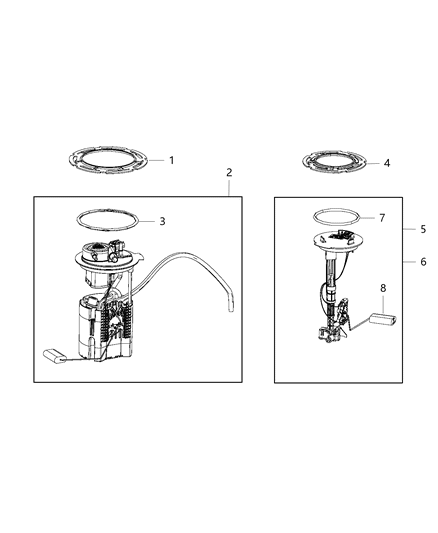 2021 Jeep Cherokee  Module-Level Unit Diagram for 68217193AD