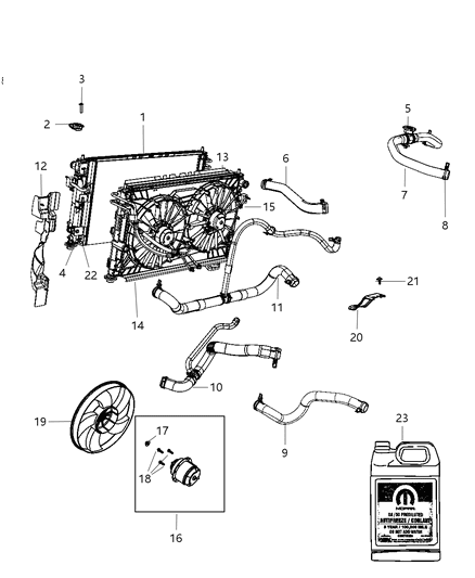 2011 Dodge Avenger Screw-Tapping Diagram for 6104639AA