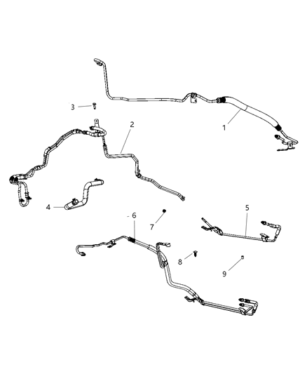 2009 Dodge Caliber Hose-Power Steering Return Diagram for 5290993AA