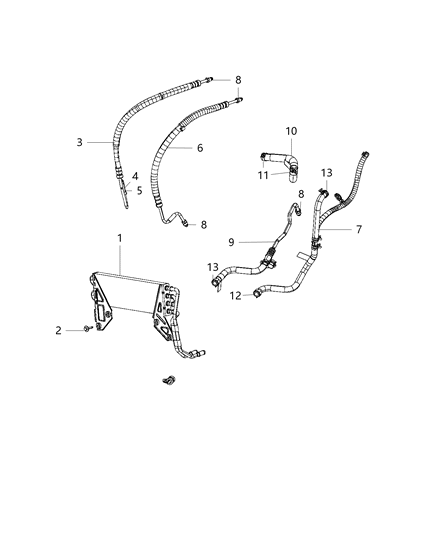 2019 Ram 5500  Power Steering Pressure Diagram for 68359761AB