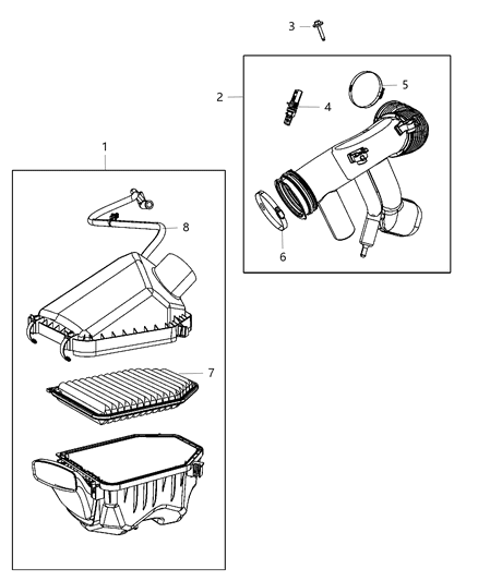 2012 Jeep Wrangler Hose-Make Up Air Diagram for 52022313AB