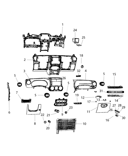 2018 Jeep Wrangler Handle-Grab Diagram for 1SU89DX9AB