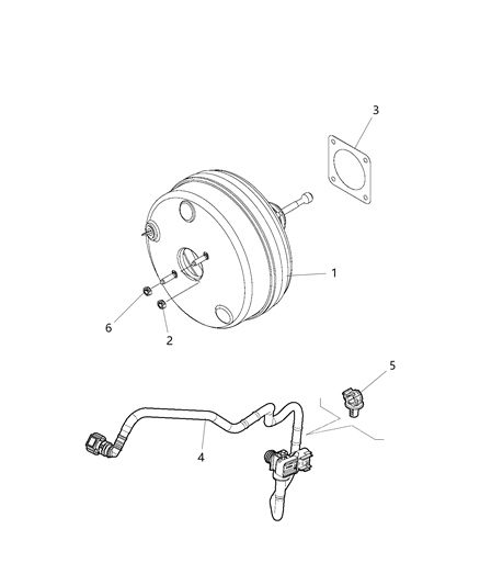 2020 Ram ProMaster City  Booster-Power Brake Diagram for 68269692AA