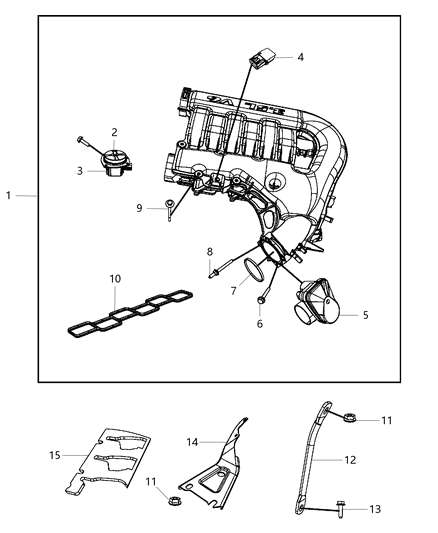 2010 Dodge Charger  Bolt-HEXAGON Head Diagram for 6509514AA