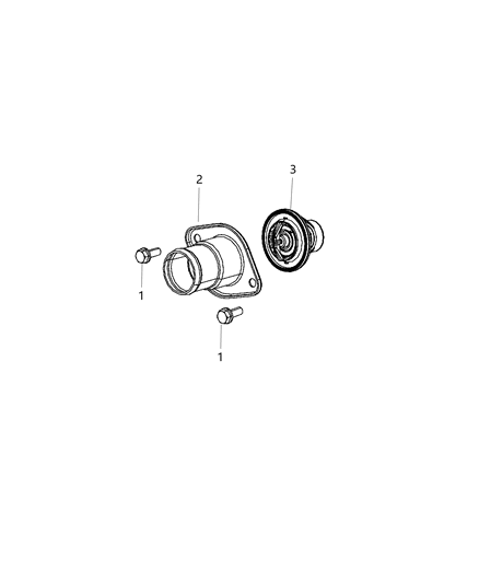 2018 Jeep Grand Cherokee  Housing-THERMOSTAT Diagram for 53010923AA