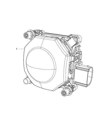 2021 Jeep Cherokee SENSOR-ADAPTIVE SPEED CONTROL MODU Diagram for 68518014AA