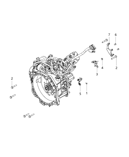 2017 Ram ProMaster 1500  Nut-HEXAGON FLANGE Diagram for 6107002AA