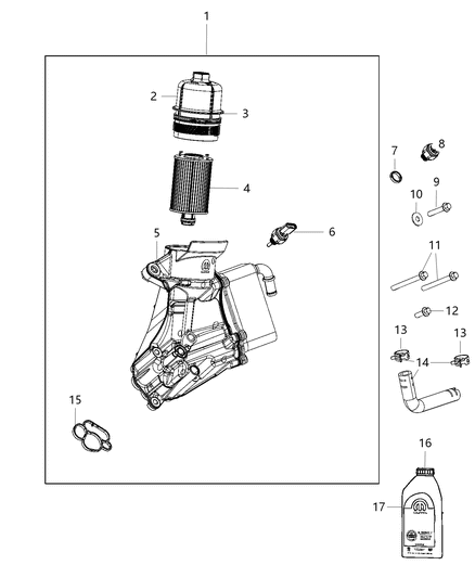 2020 Jeep Wrangler  Washer Diagram for 68148343AA